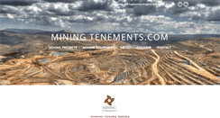 Desktop Screenshot of miningtenements.com